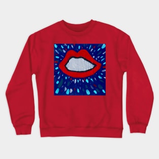 Space Lips Crewneck Sweatshirt